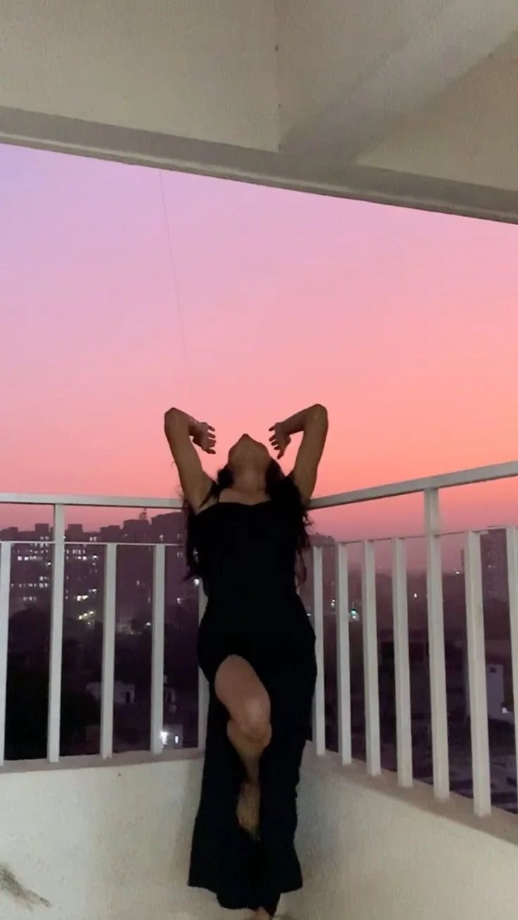 Buyishang Sexy Mermaid Spaghetti Straps Black Slit Prom Dresses Long Party Dress